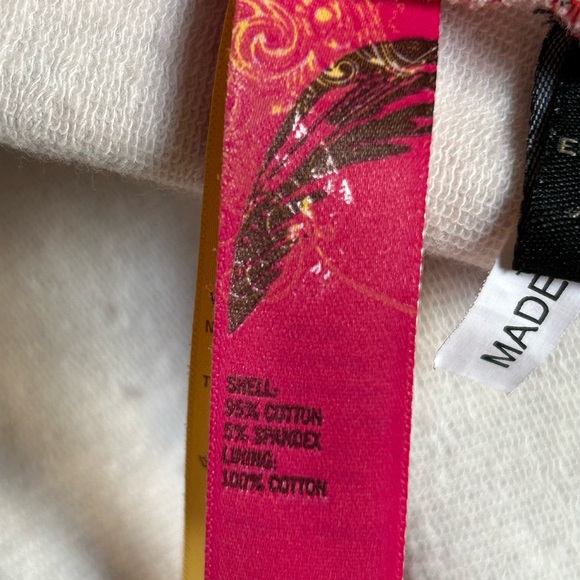 Christian Audigier crystal rock specialty foil rhinestone Track jacket SZ S - Picture 11 of 15